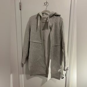 LULULEMON JACKET grey with zippers on side